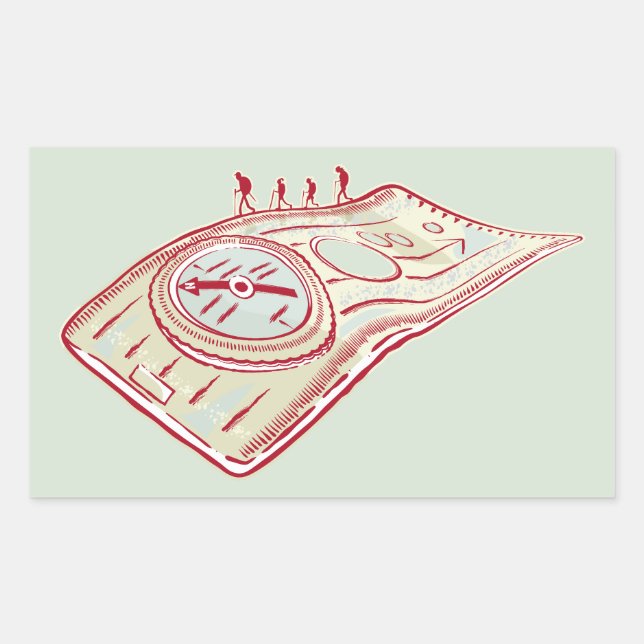 Adesivo Retangular Passagem de caminhada (Frente)