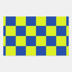 Adesivo Retangular patte checkered das cores quadradas européias dos