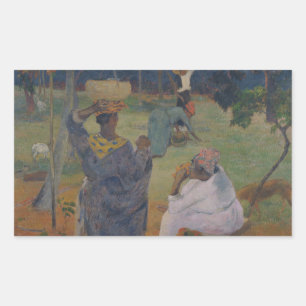 Adesivo Retangular Paul Gauguin - Entre os Mangos da Martinica