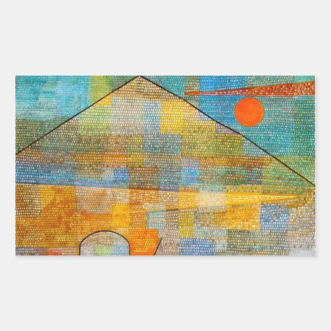 Adesivo Retangular Paul Klee Ad Parnassum Stickers (Frente)
