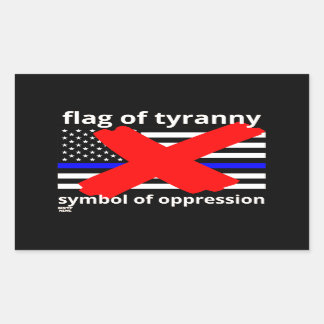 Adesivo Retangular "PAVILHÃO DA TIRANNY", bandeira azul, bandeira da