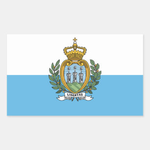 Adesivo Retangular pavilhão de São Marino