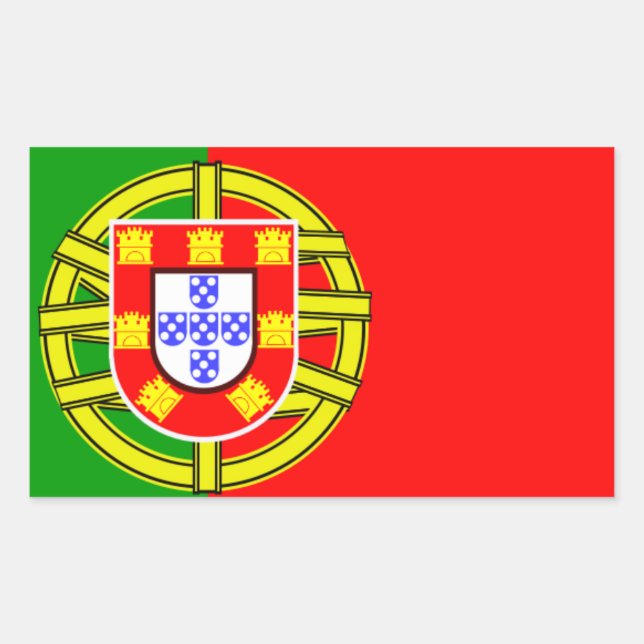 Adesivo Retangular Pavilhão Portugal (Frente)