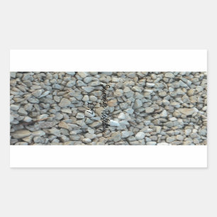 Adesivo Retangular Pebbles on Beach Stone Photoics