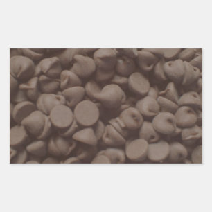 Adesivo Retangular Pedaços de chocolate