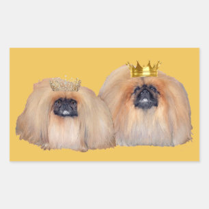 Adesivo Retangular Pekingese Stickers