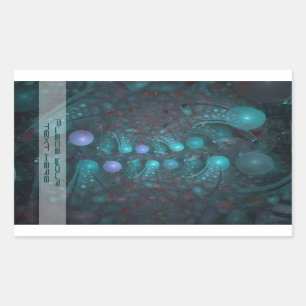 Adesivo Retangular Pele da alienígena 001