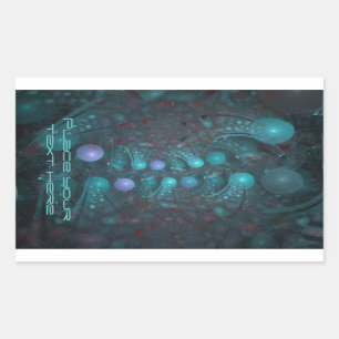 Adesivo Retangular Pele da alienígena 001