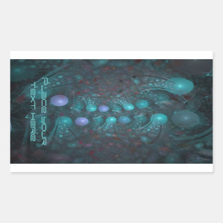 Adesivo Retangular Pele da alienígena 001