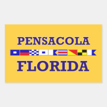 Pensacola Rettangle Sticker
