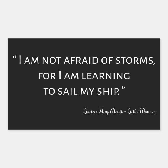 Adesivo Retangular Pequenas mulheres, citando I - Estilo clássico (Frente)