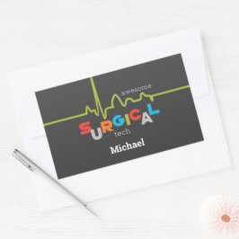 Adesivo Retangular Personalizar, Esmerada Semana Técnica