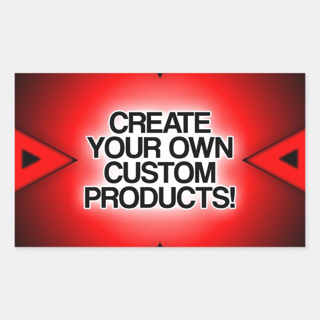Adesivo Retangular Personalizar / Personalizar / Criar seu próprio (Frente)