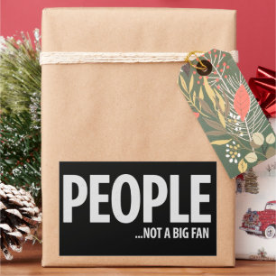 Adesivo Retangular Pessoas Não São Fãs De Mim Sarcástico Engraçado