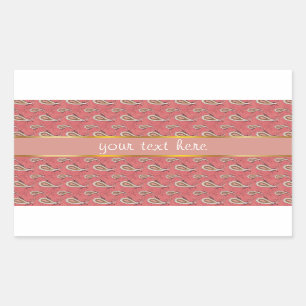 Adesivo Retangular Petal Paisley de Foxglove