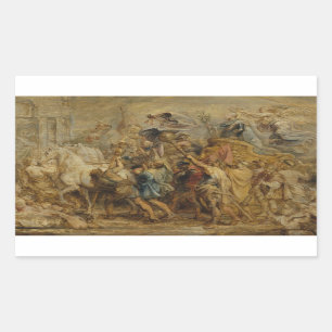 Adesivo Retangular Peter Paul Rubens - O Triunfo de Henrique IV