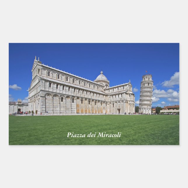 Adesivo Retangular Piazza dei Miracoli (Frente)