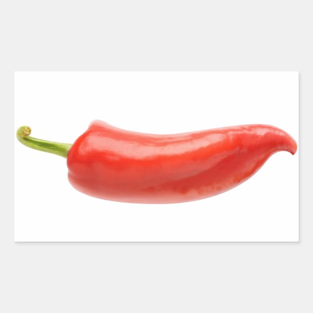Adesivo Retangular Pimenta vermelha (Frente)