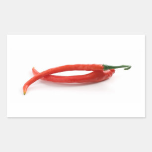 Adesivo Retangular pimentas de pimentão do hor