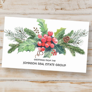 Adesivo Retangular Pine e Berry de Holly & Watercolor  Envelope Feria
