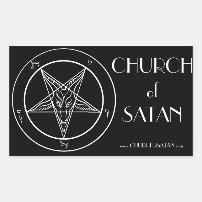 Adesivo Retangular Pinheiros CoS do Baphomet (Frente)