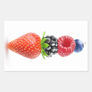 Adesivo Retangular Pirâmide Berries