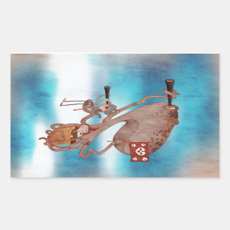 Adesivo Retangular Pirates. Imagination and fantasy, cute and lovely.