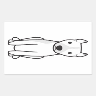 Adesivo Retangular Pitbull Terrier americano (orelhas colhidas)