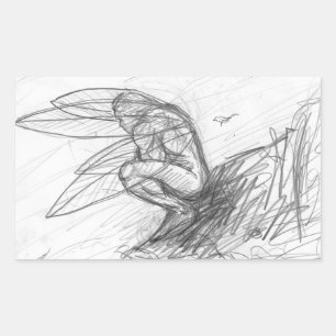 Adesivo Retangular Pixie no vento