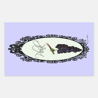 Adesivo Retangular Placa (etiqueta de vinho caseira)