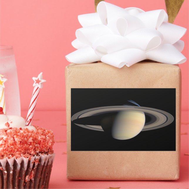 Adesivo Retangular Planeta Gigante de Gás Saturno Suniluminado pela C (Festa)