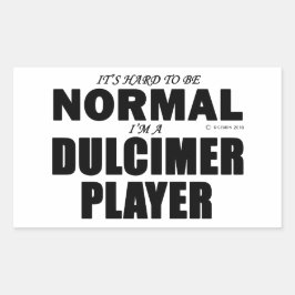 Adesivo Retangular Player de Dulcimer Normal