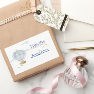 Adesivo Retangular Podemos esperar obrigado seu Sticker