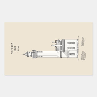 Adesivo Retangular Point Wilson Lighthouse - Washington - SBD