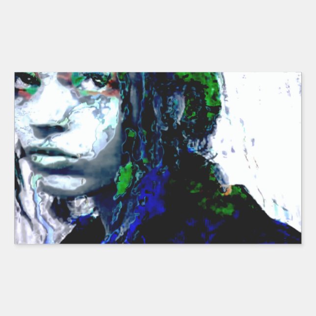 Adesivo Retangular polaridade: kerica (Frente)