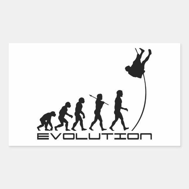 Adesivo Retangular Pole Vault Esporte Evolution Art (Frente)