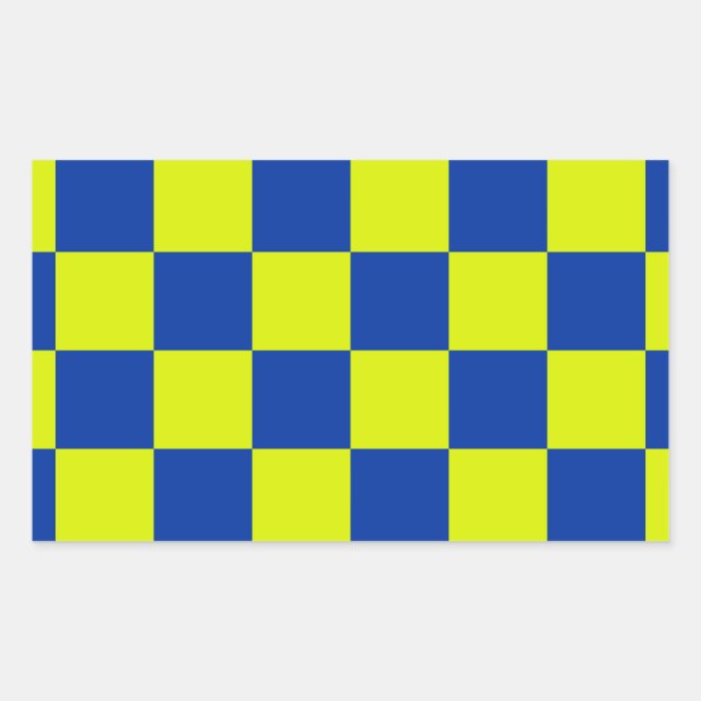 Adesivo Retangular polícia europeia carros quadrados de cor quadrada  (Frente)