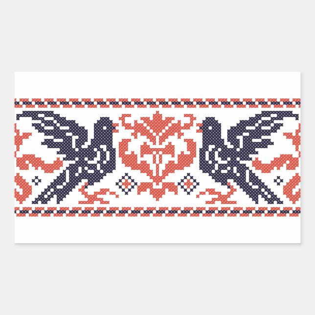 Adesivo Retangular pombos-casal (Frente)