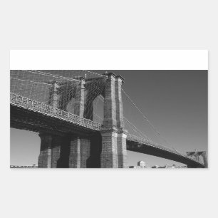 Adesivo Retangular Ponte Black & White Brooklyn