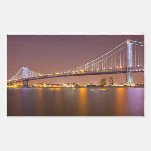 Adesivo Retangular Ponte de Ben Franklin
