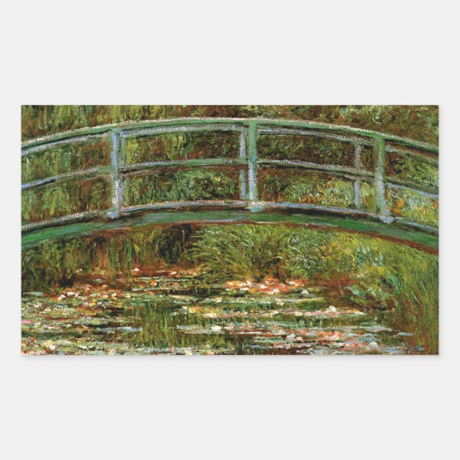 Adesivo Retangular Ponte Japonesa Francesa Monet Giverney (Frente)