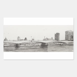 Adesivo Retangular Ponte Londres de Waterloo. 31/10/2006