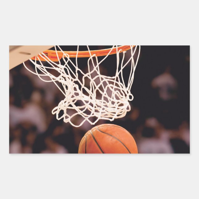 Adesivo Retangular Pontuação de Basquete (Frente)