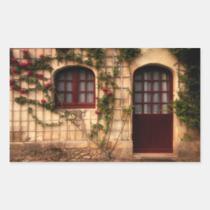 Adesivo Retangular Porta do rose cottage
