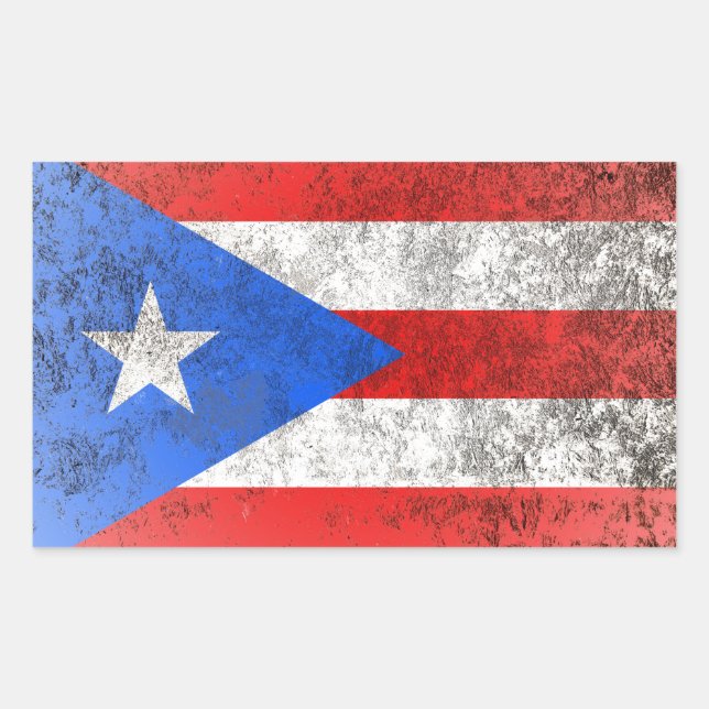 Adesivo Retangular Porto Rico (Frente)