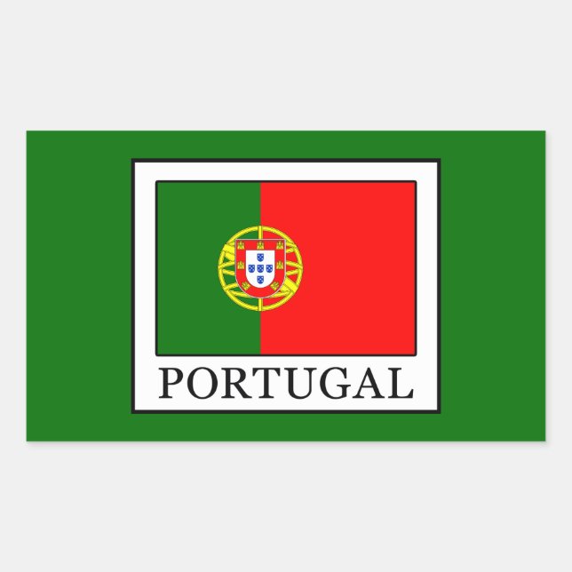 Adesivo Retangular Portugal (Frente)