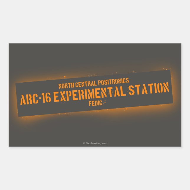 Adesivo Retangular Positronics central norte (Frente)