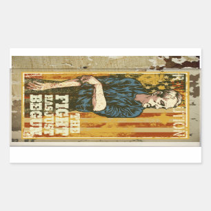 Adesivo Retangular Poster de Ron Paul