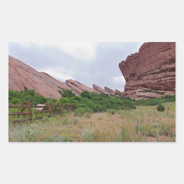 Adesivo Retangular Posto Comercial Trail Rock Landmarks (Frente)