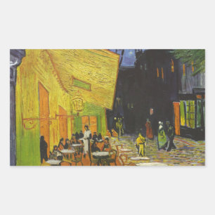Adesivo Retangular Posto Impressionista Van Gogh Cafe Terrace